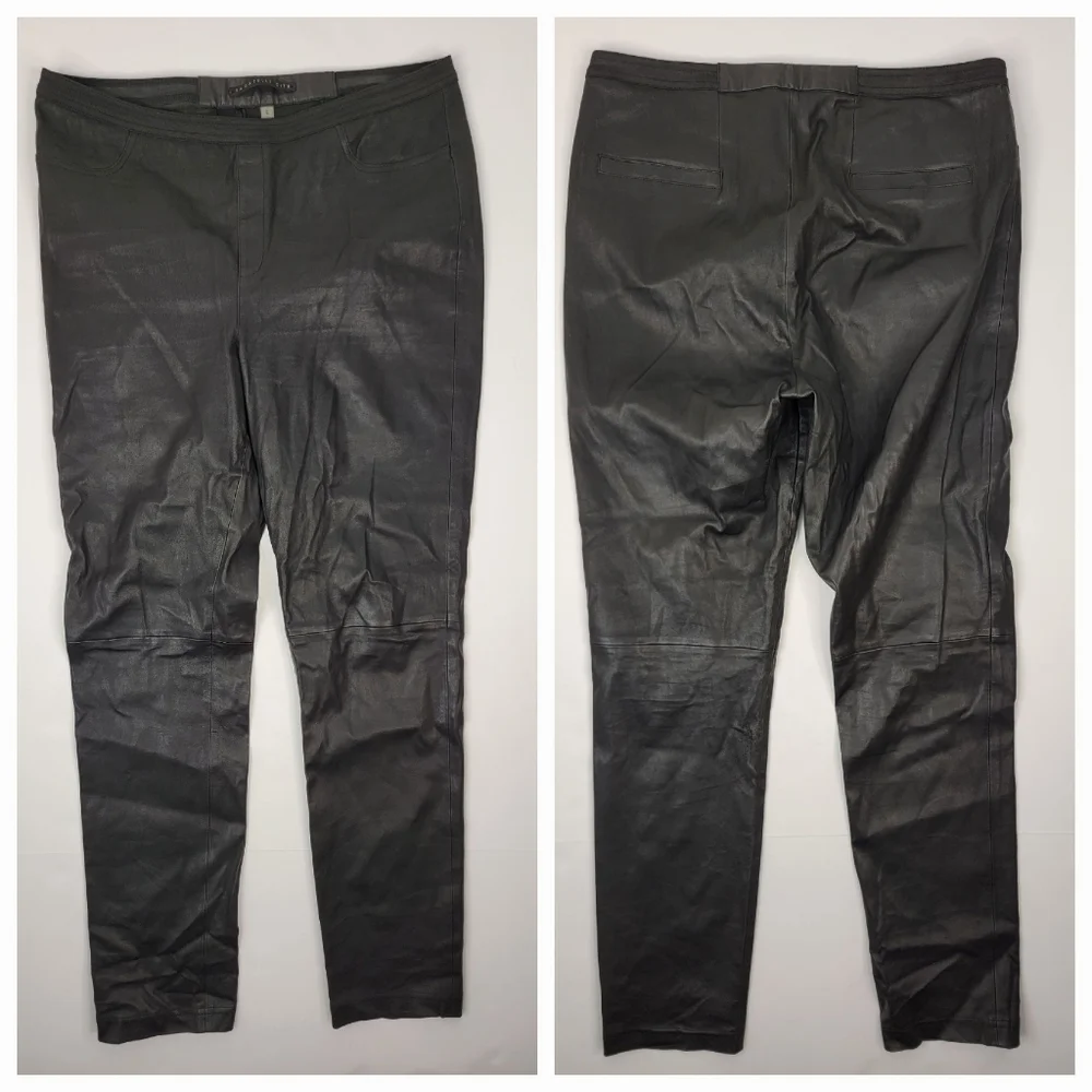 Bagatelle City Stretch Leather Pants Sz L Black